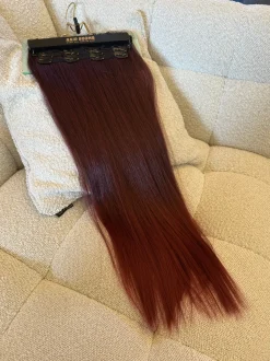 Online 7 fasce liscia con clip T1b/burg Extension Rosse|Code Basi Rosse