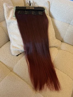 Online 7 fasce liscia con clip T1b/burg Extension Rosse|Code Basi Rosse