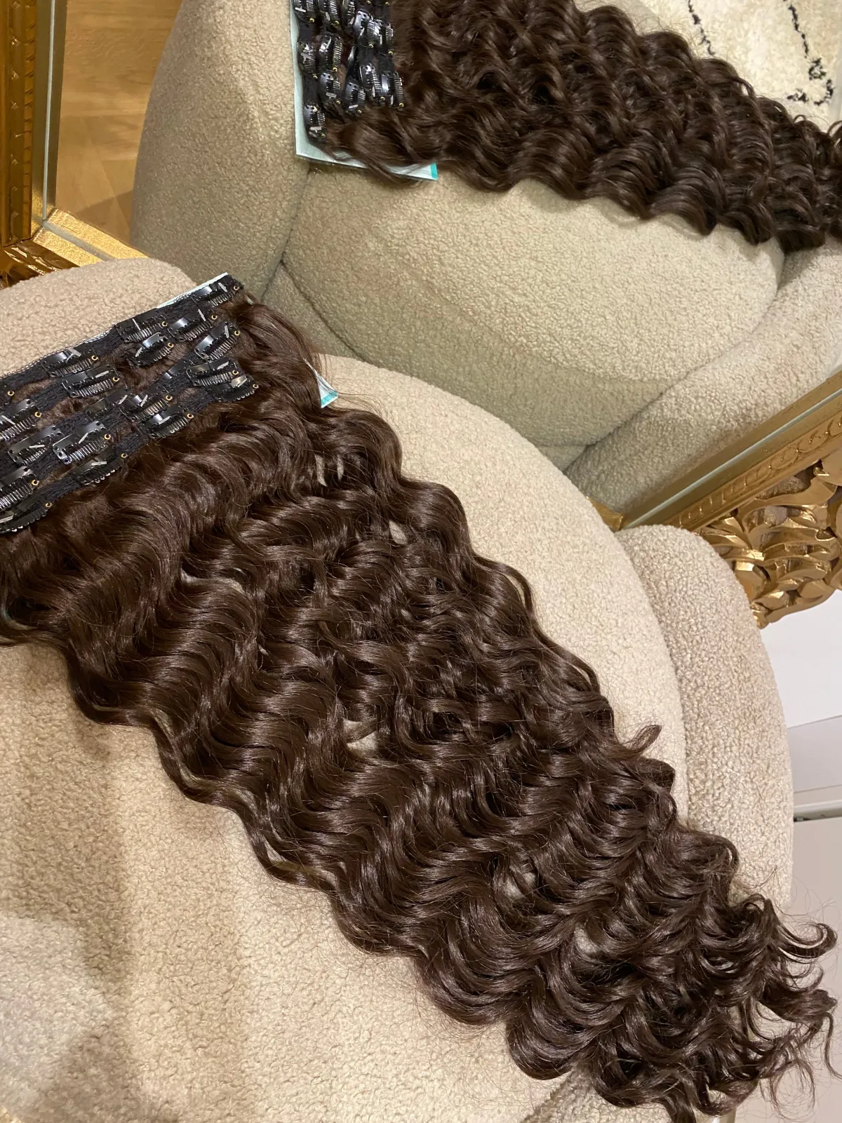 Best 7 fasce onde morbide con clip castano scuro Extension Castane|Code Basi Castane