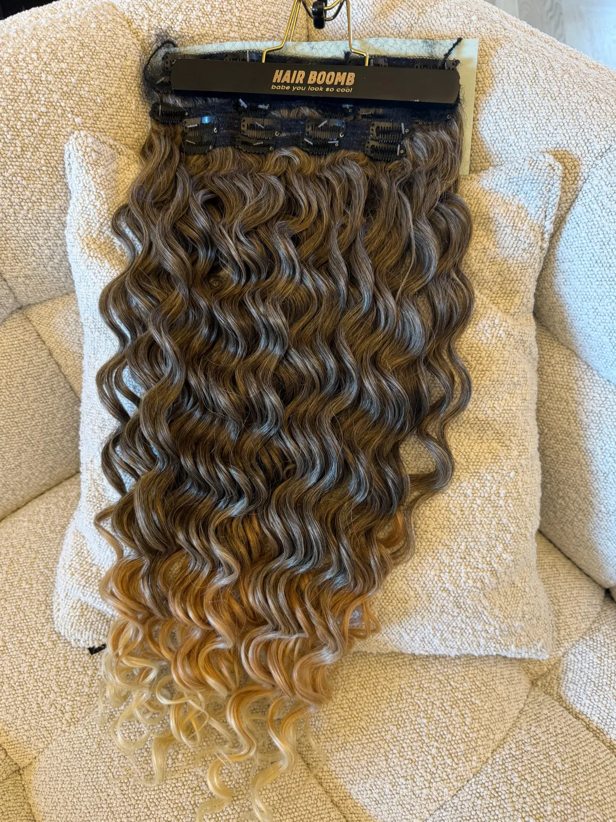 Outlet 7 fasce onde morbide con clip biondo degradè Extension Bionde|Code Basi Castane