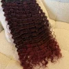 Hot 7 fasce Riccia con clip rosso burg Extension Rosse|Code Basi Nere