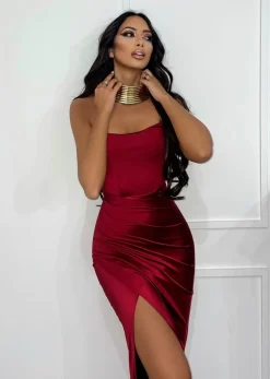 Sale Abito a sirena con push up e incrocio vari colori Abiti