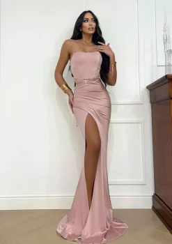 Sale Abito a sirena con push up e incrocio vari colori Abiti