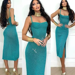 Sale Abito in lurex oro | consegna 24/48h Abiti