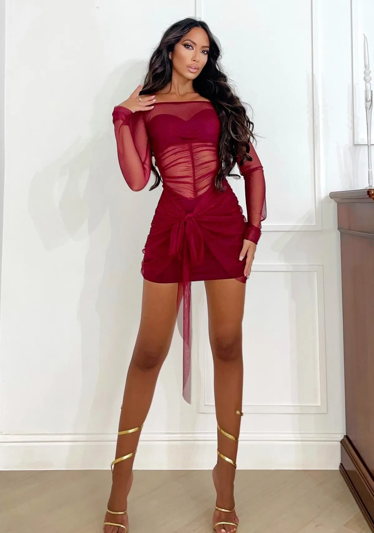 Online Abito in velo rosso Abiti