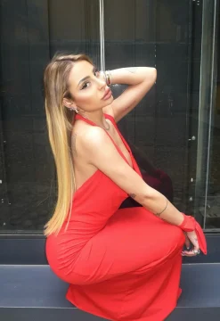 Best Abito rosso con laccio e scollo Abiti