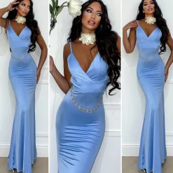 Hot Abito sirena a bretellina vari colori Abiti