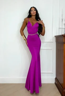 Discount Abito sirena bretellina amarena Abiti