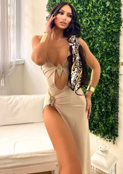 Discount Bandana animalier beige/nera Bikini|Bikini