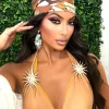 Clearance Bandana Brown gold Bikini|Bikini