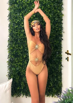 Clearance Bandana gialla brown fantasia Bikini|Bikini