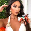 Hot Bandana reversibile fantasia arancio Bikini|Bikini