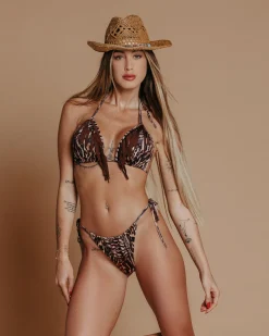 New Bikini animalier con frange Bikini|Bikini