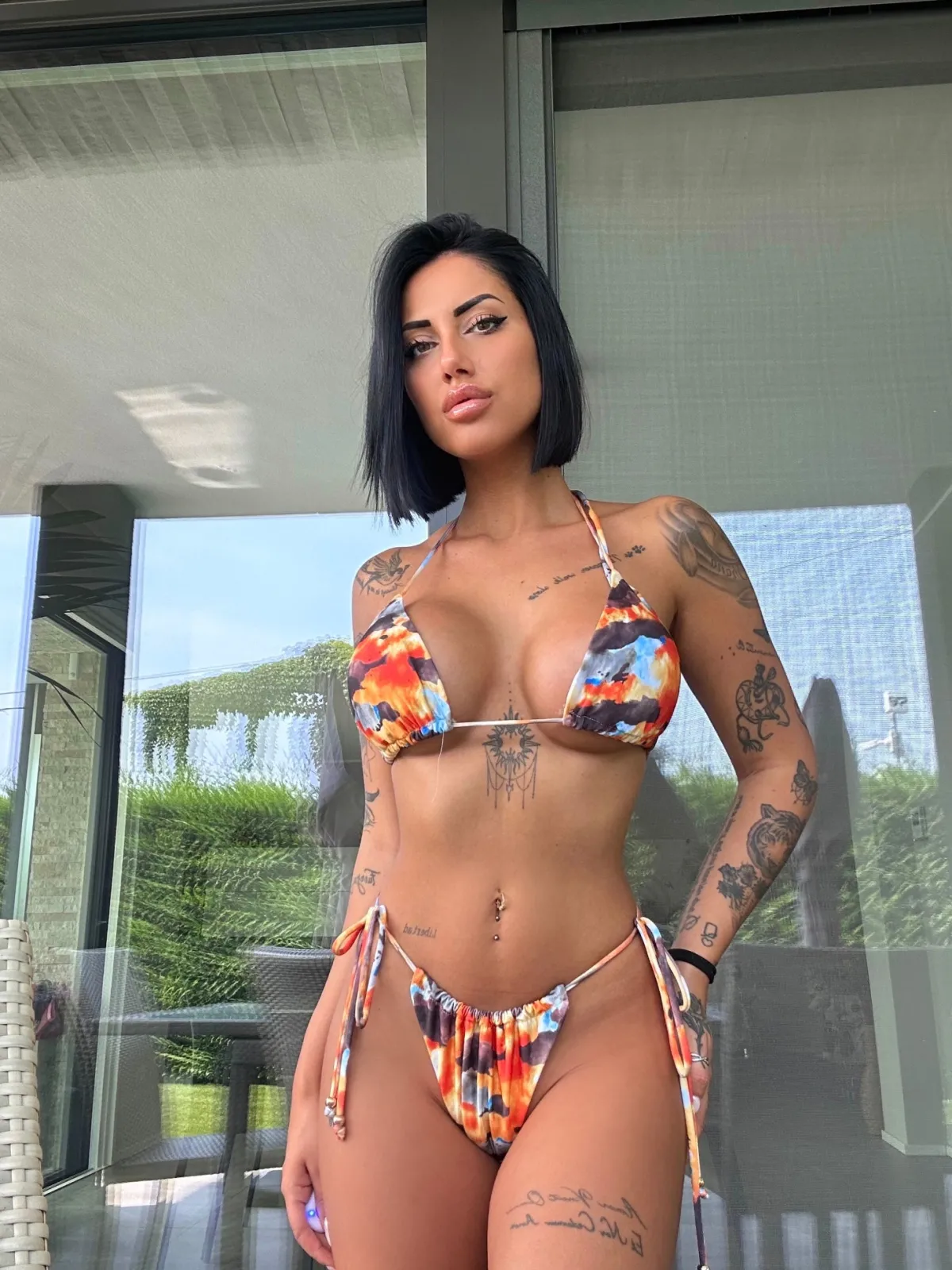 Clearance Bikini arancione sfumato Bikini|Bikini