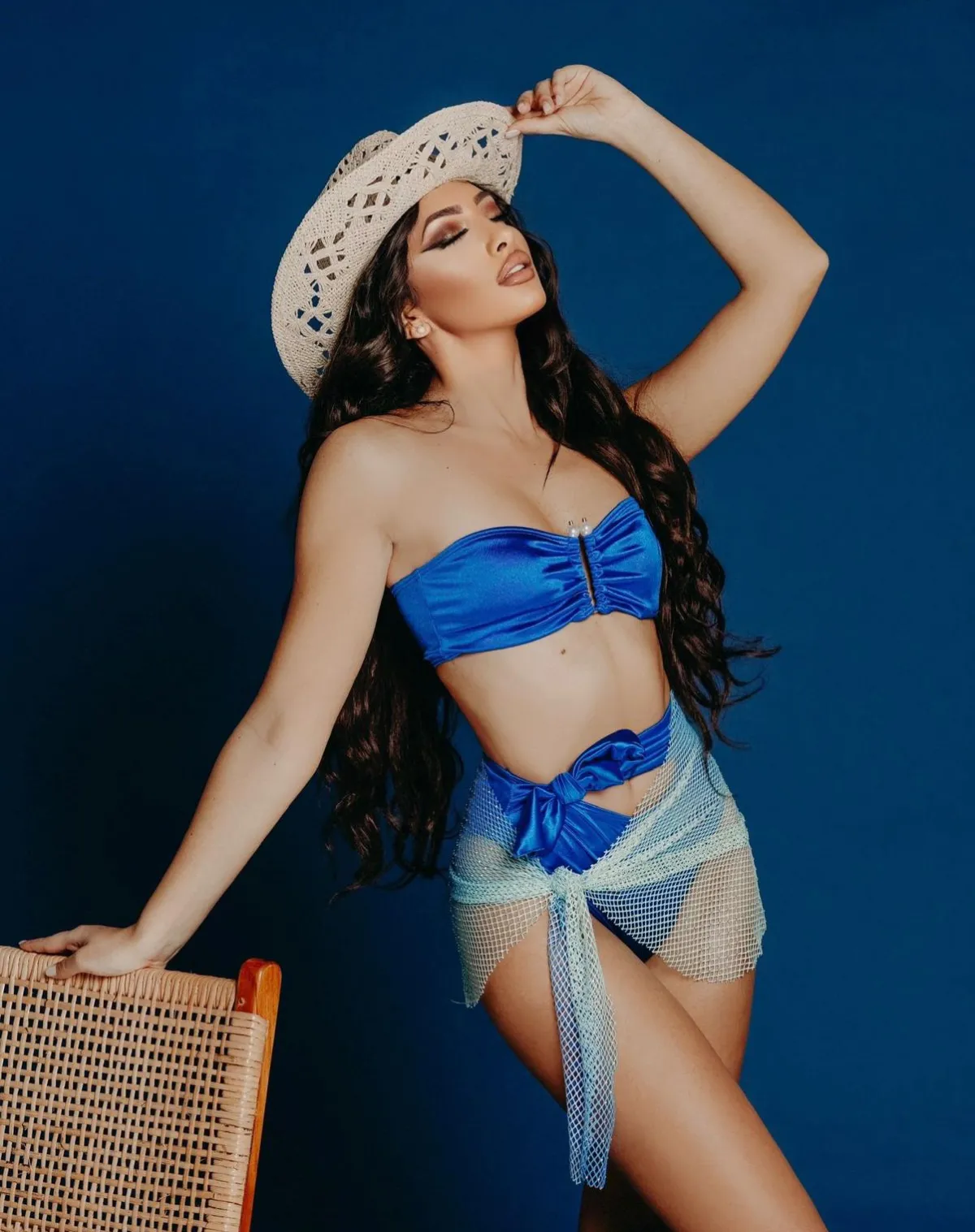 Outlet Bikini blu con fiocco Bikini|Bikini
