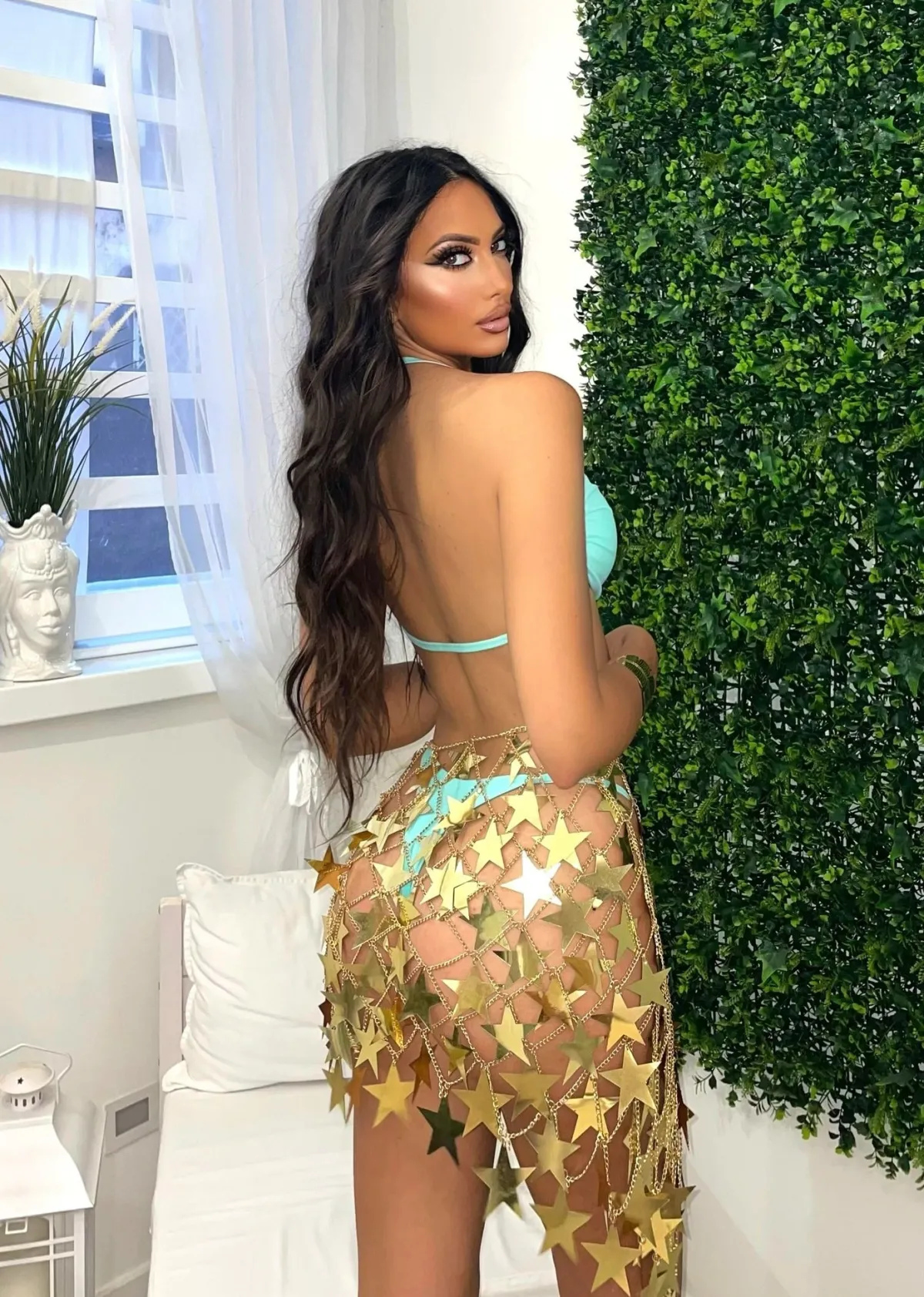 Online Bikini con cuore verde acqua Bikini|Bikini