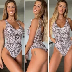 New Bikini intero animalier con cintura | consegna 24/48h Bikini|Bikini