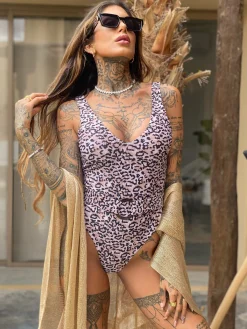 New Bikini intero animalier con cintura | consegna 24/48h Bikini|Bikini