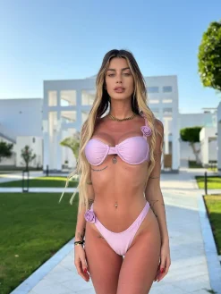 New Bikini lilla con rose Bikini|Bikini