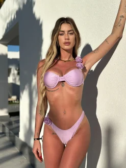 New Bikini lilla con rose Bikini|Bikini