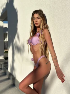 New Bikini lilla con rose Bikini|Bikini