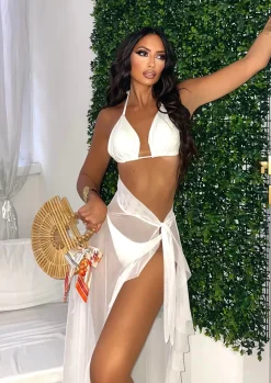 Fashion Bikini tre pezzi bianco Bikini|Bikini