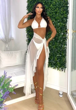 Fashion Bikini tre pezzi bianco Bikini|Bikini