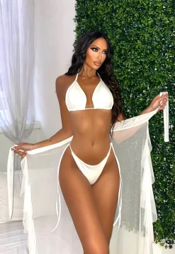 Fashion Bikini tre pezzi bianco Bikini|Bikini
