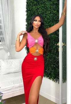 Sale Bikini tre pezzi con sole arancio Bikini|Bikini