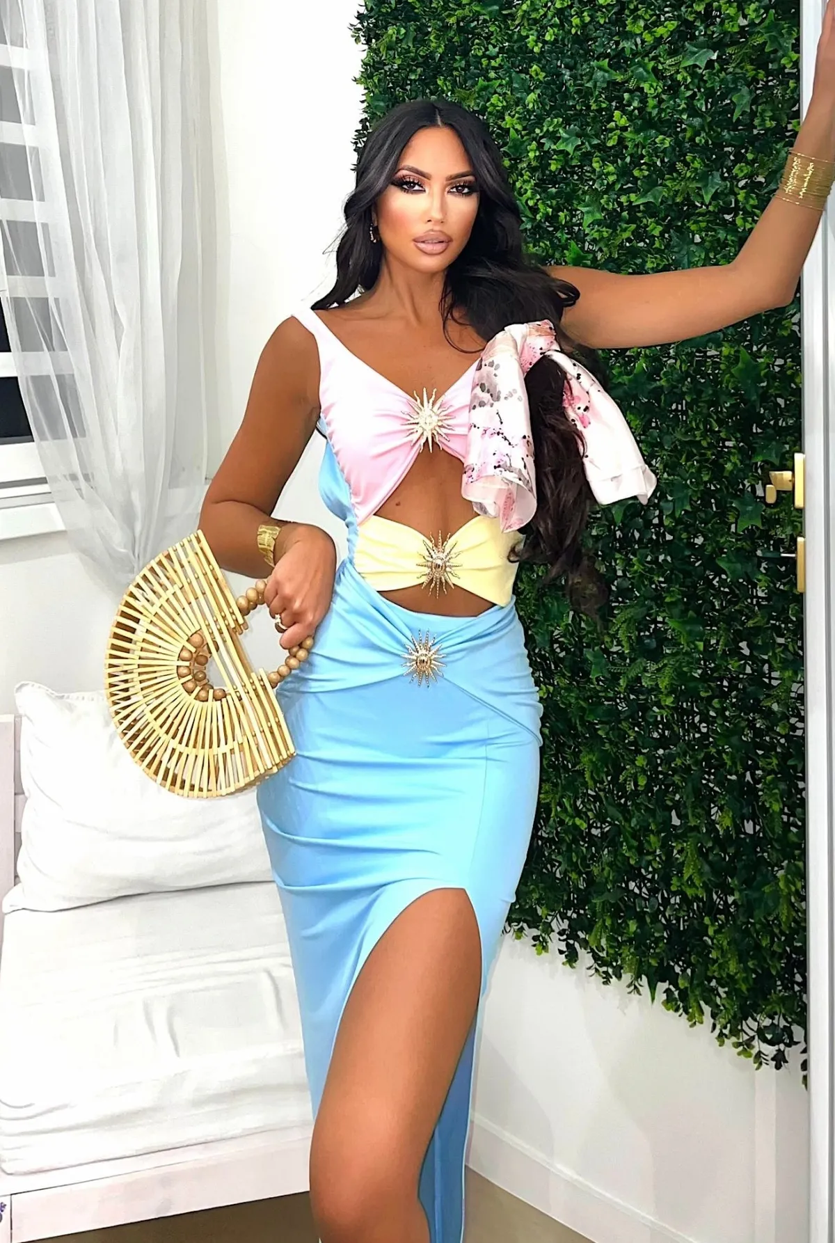 Online Bikini tre pezzi con sole rosa Bikini|Bikini