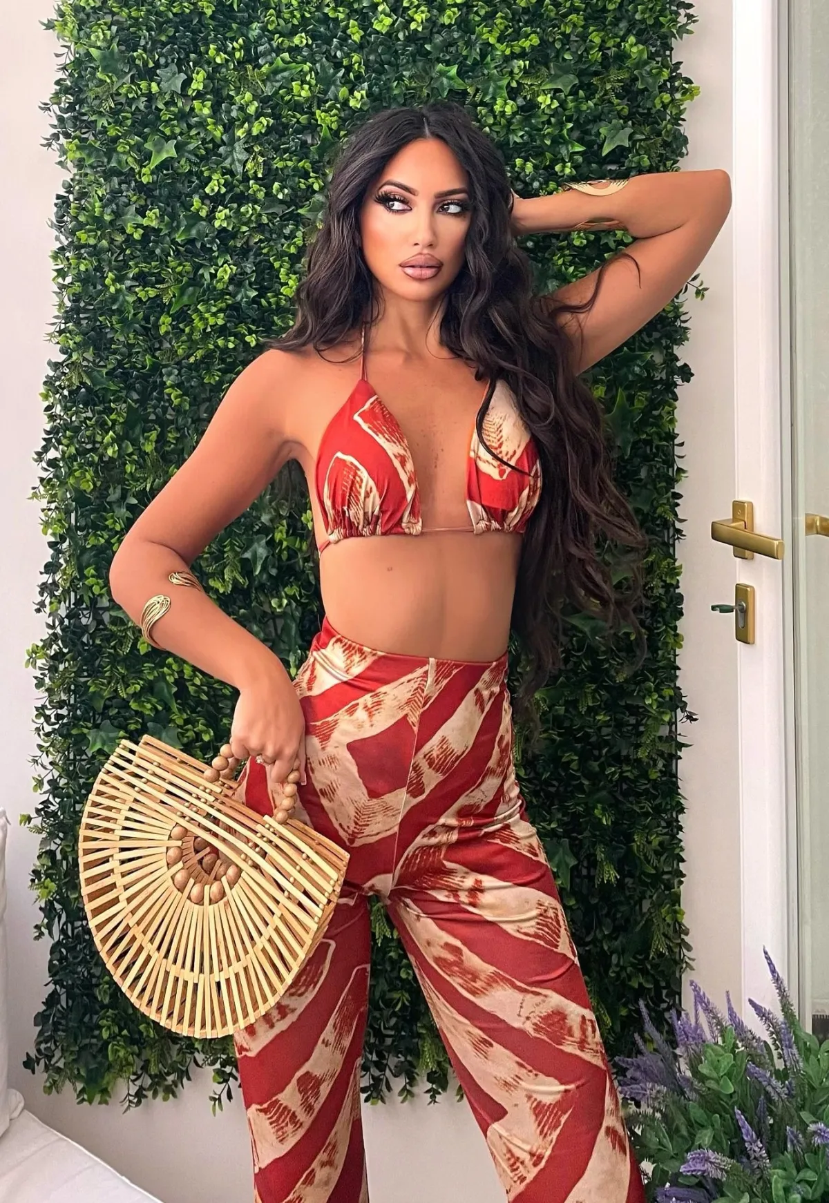 Outlet Bikini tre pezzi etnico con pantalone Bikini|Bikini
