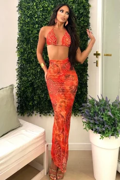 Hot Bikini Tropical Arancio Bikini|Bikini