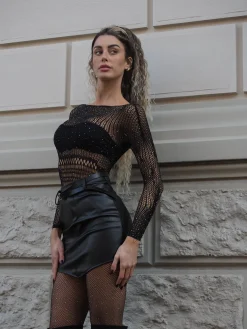 Best Body a rete con strass Body