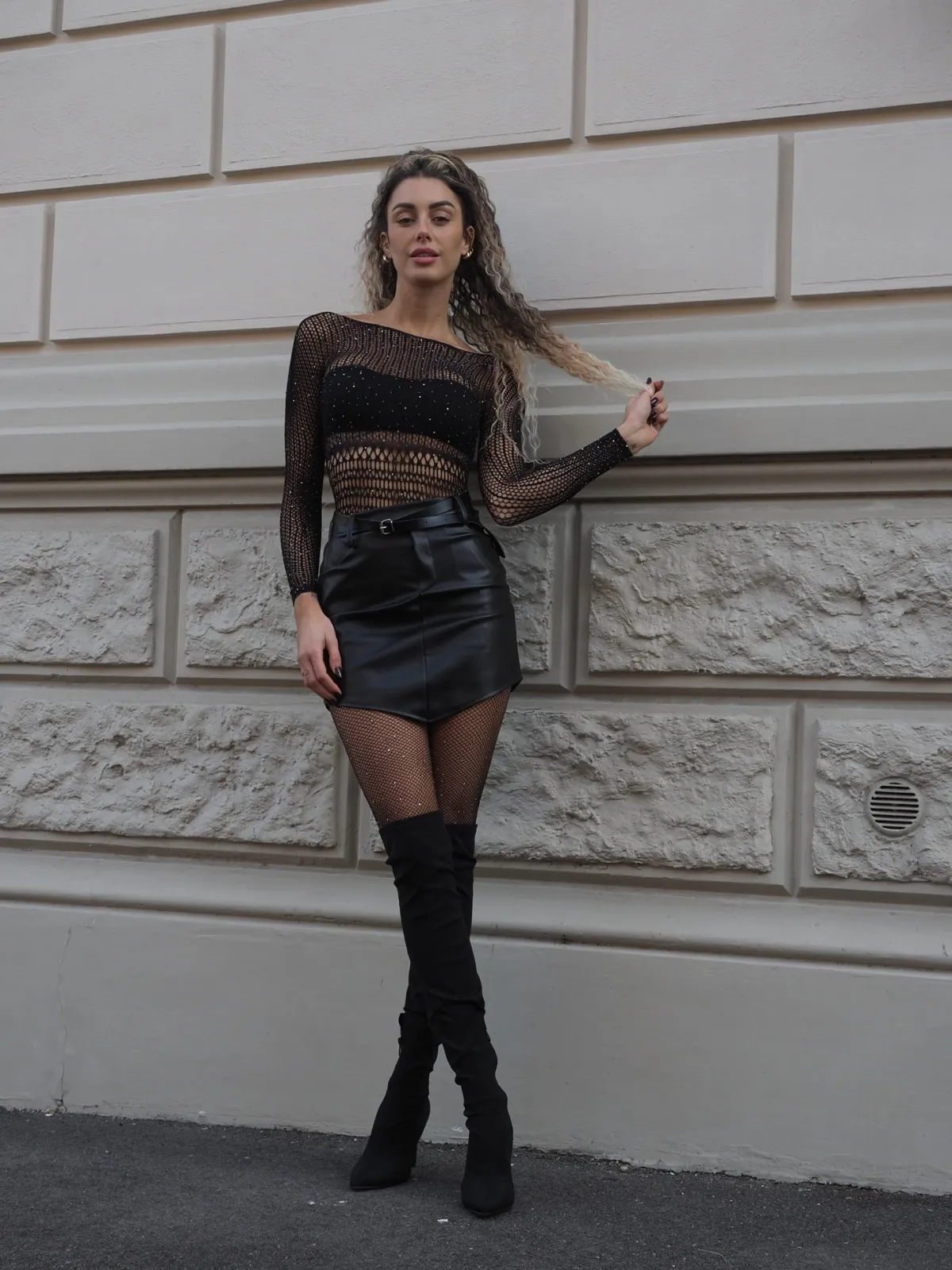 Best Body a rete con strass Body