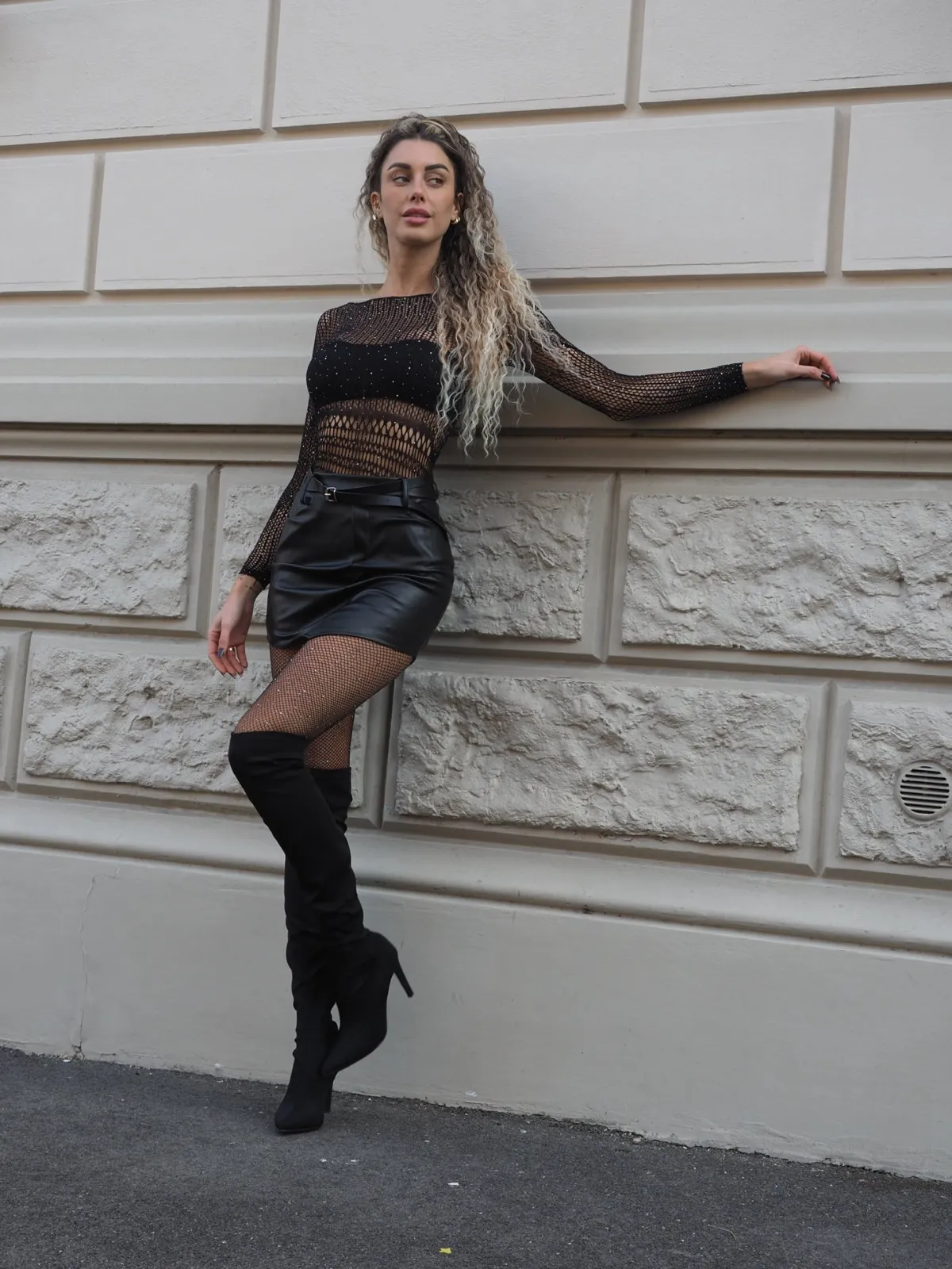 Best Body a rete con strass Body