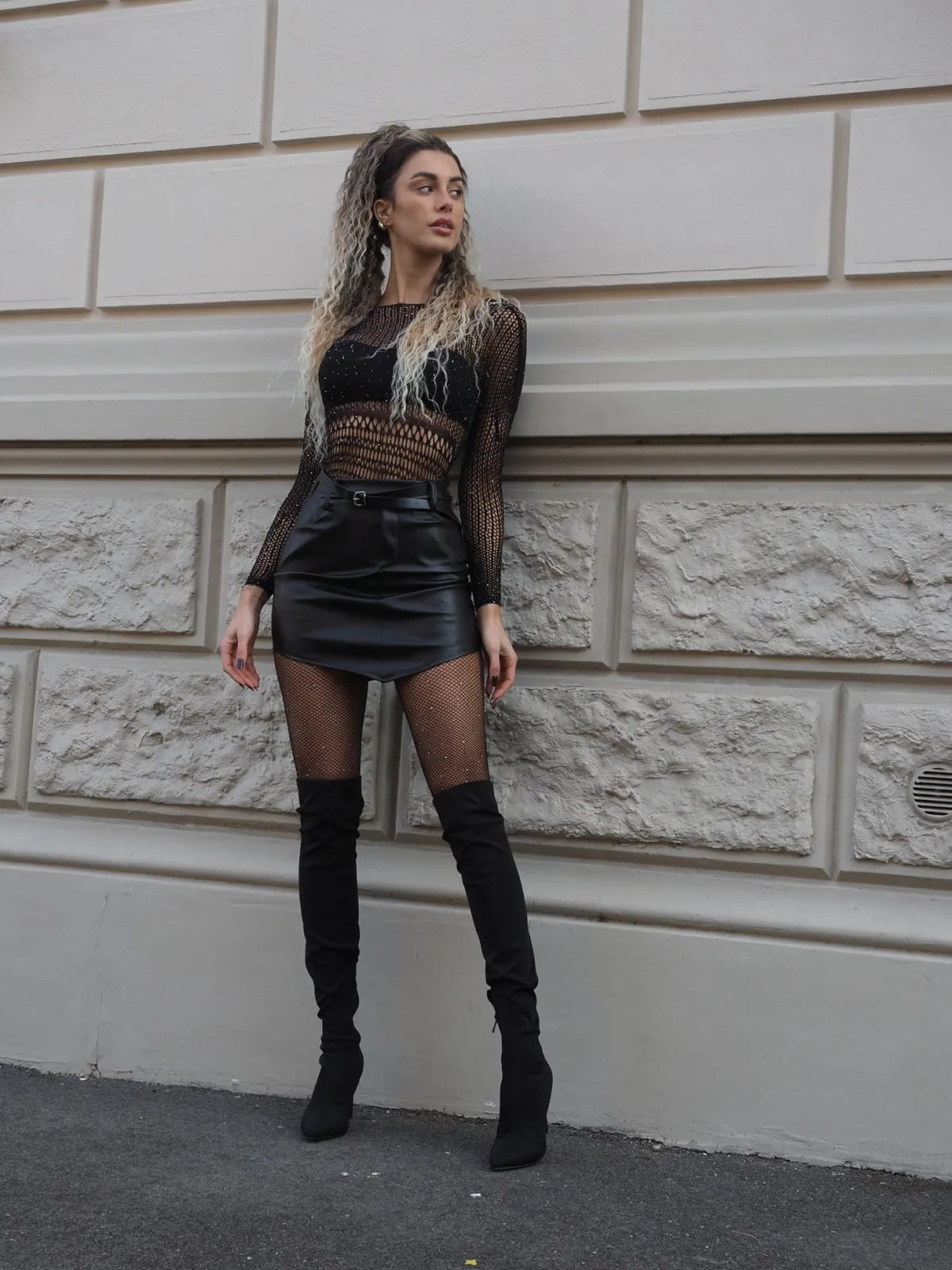 Best Body a rete con strass Body