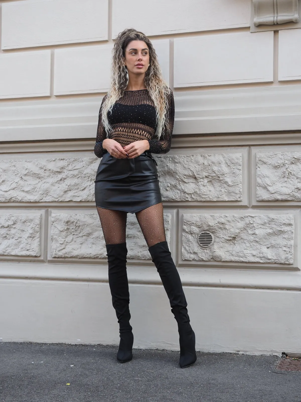 Best Body a rete con strass Body