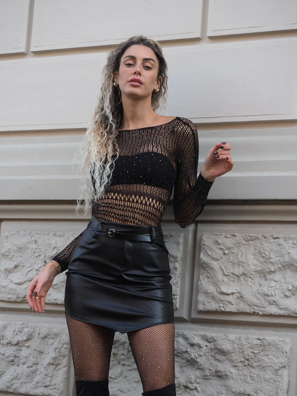 Best Body a rete con strass Body