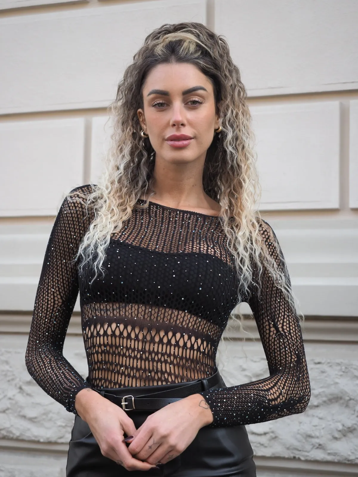 Best Body a rete con strass Body