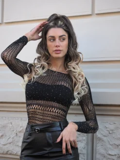 Best Body a rete con strass Body