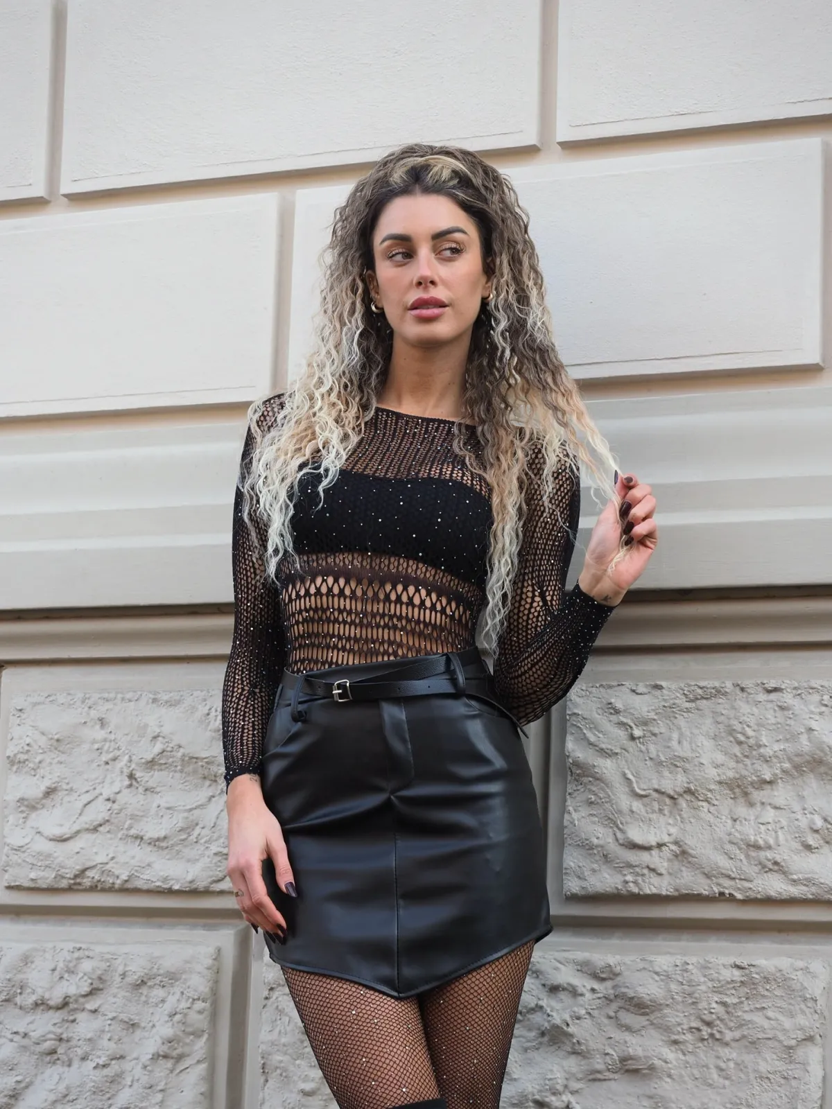 Best Body a rete con strass Body