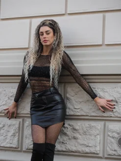 Best Body a rete con strass Body