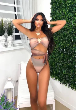 Hot Body due pezzi con stella nude Bikini|Bikini
