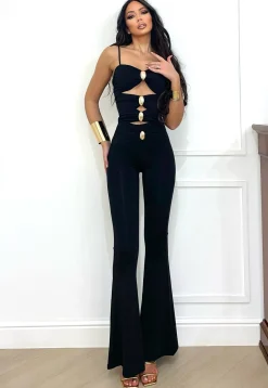 Best Body nero con gemme oro Body