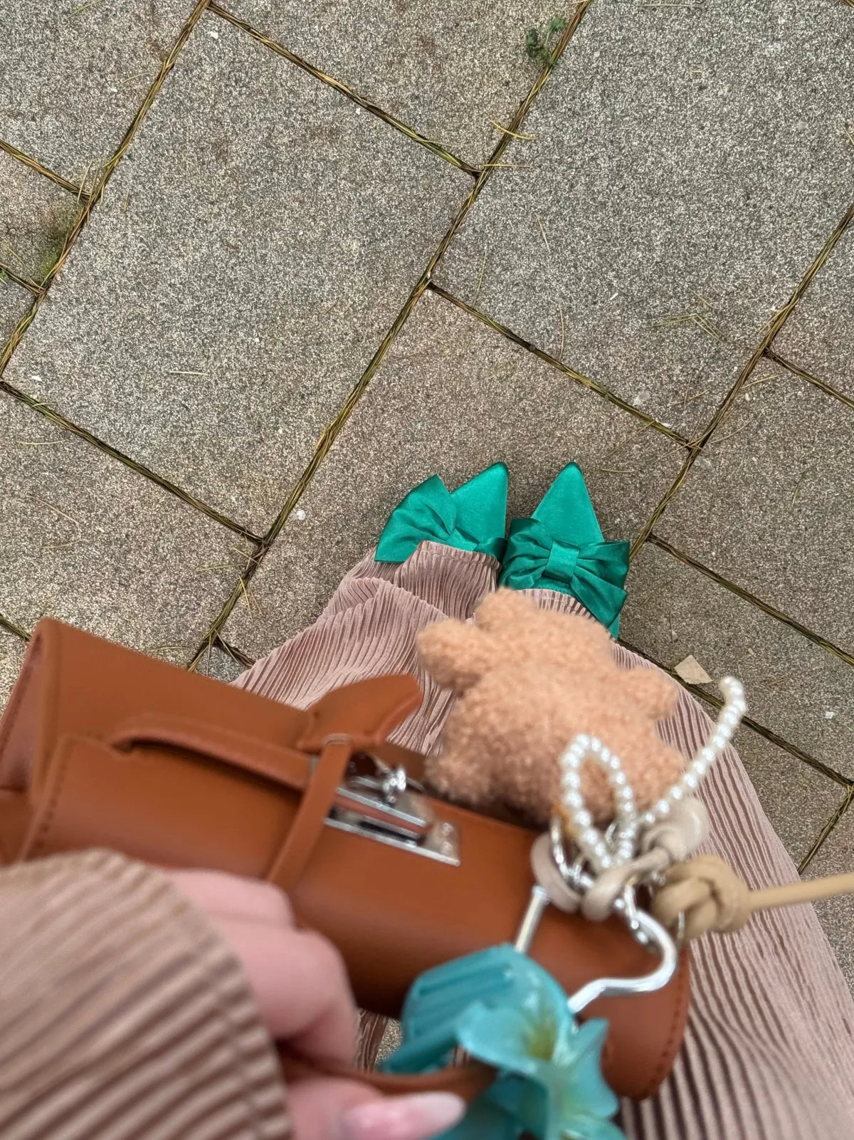 Outlet Borsa vintage camel Borse