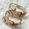 Best Bracciale con stelle rosa Orecchini