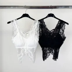 Online Bralette in pizzo con farfalla Bluse & Top