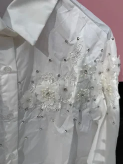 Discount Camicia con fiori ricamati Bluse & Top