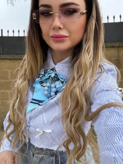 Sale Camicia crop con fiocchi Bluse & Top