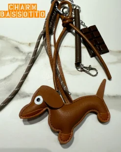 Fashion Charm per borsa bassotto marrone Charm Per Borse